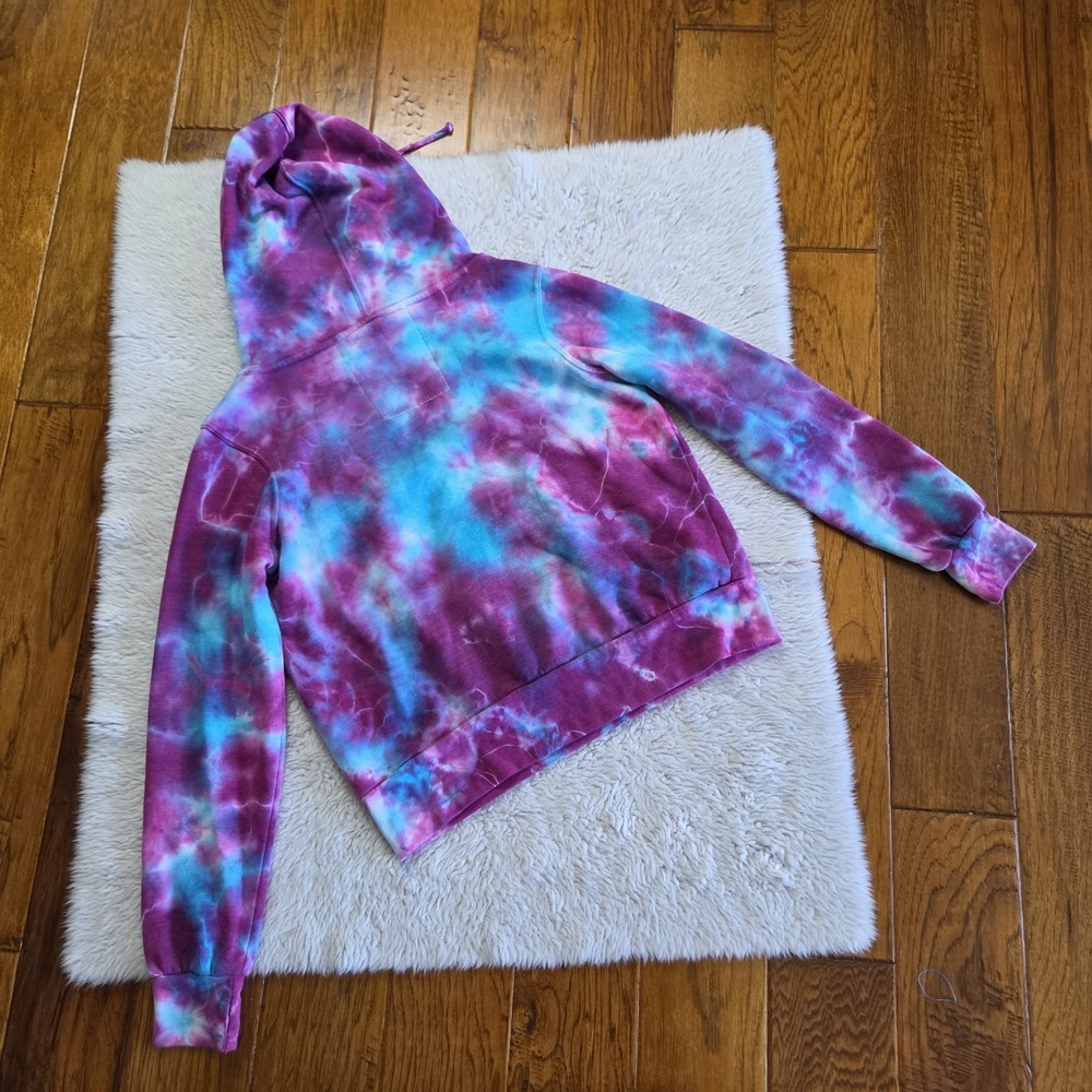Aviator Nation Ninja Hoodie Sweatshirt Tie Dye Women's Small Oversized Purple - Picture 4 of 9